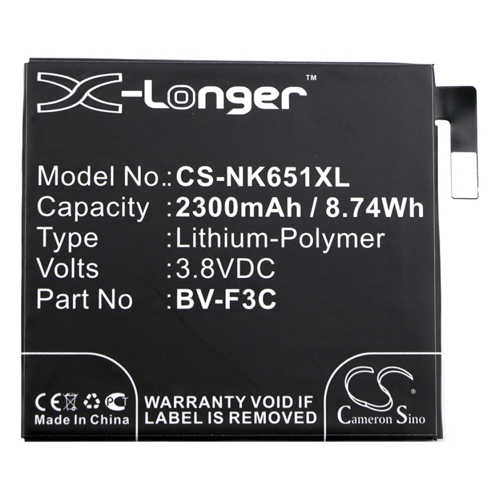 Batterie compatible avec Nokia Microsoft CS-NK651XL