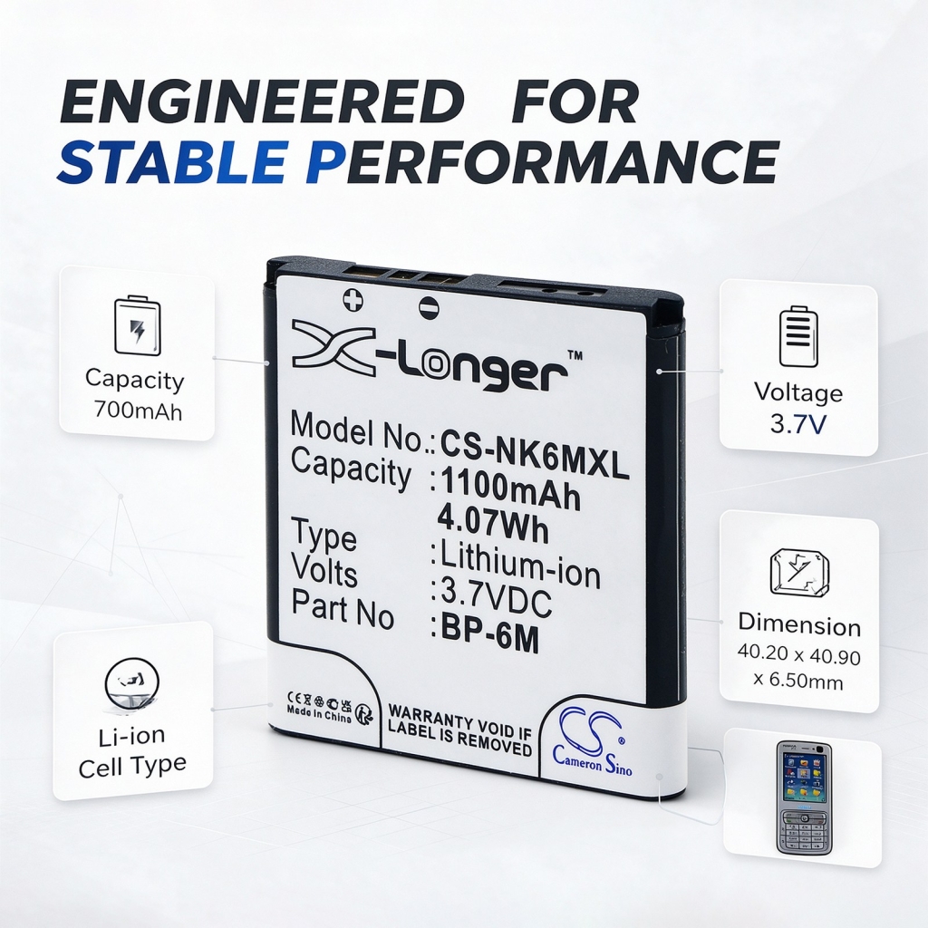 Battery compatible with Nokia