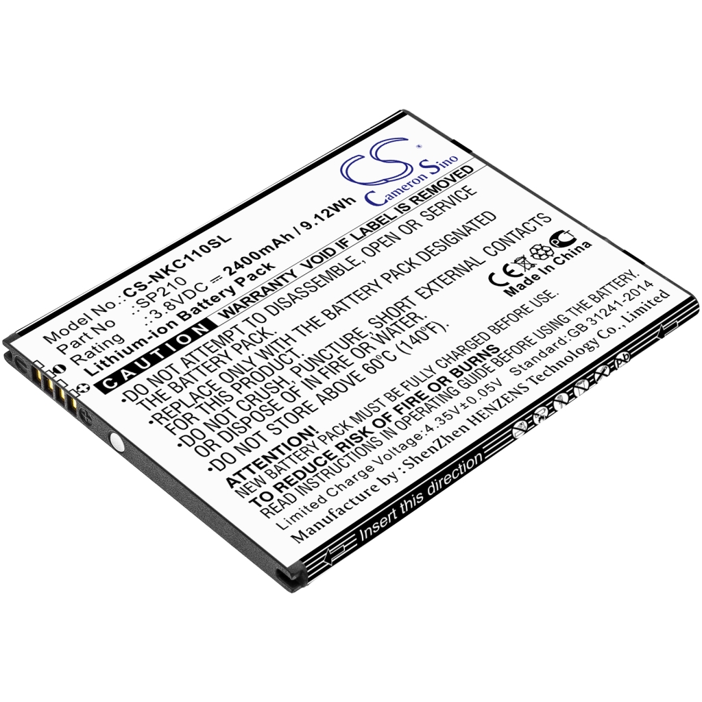 Remplacement de batterie compatible pour Nokia SP210