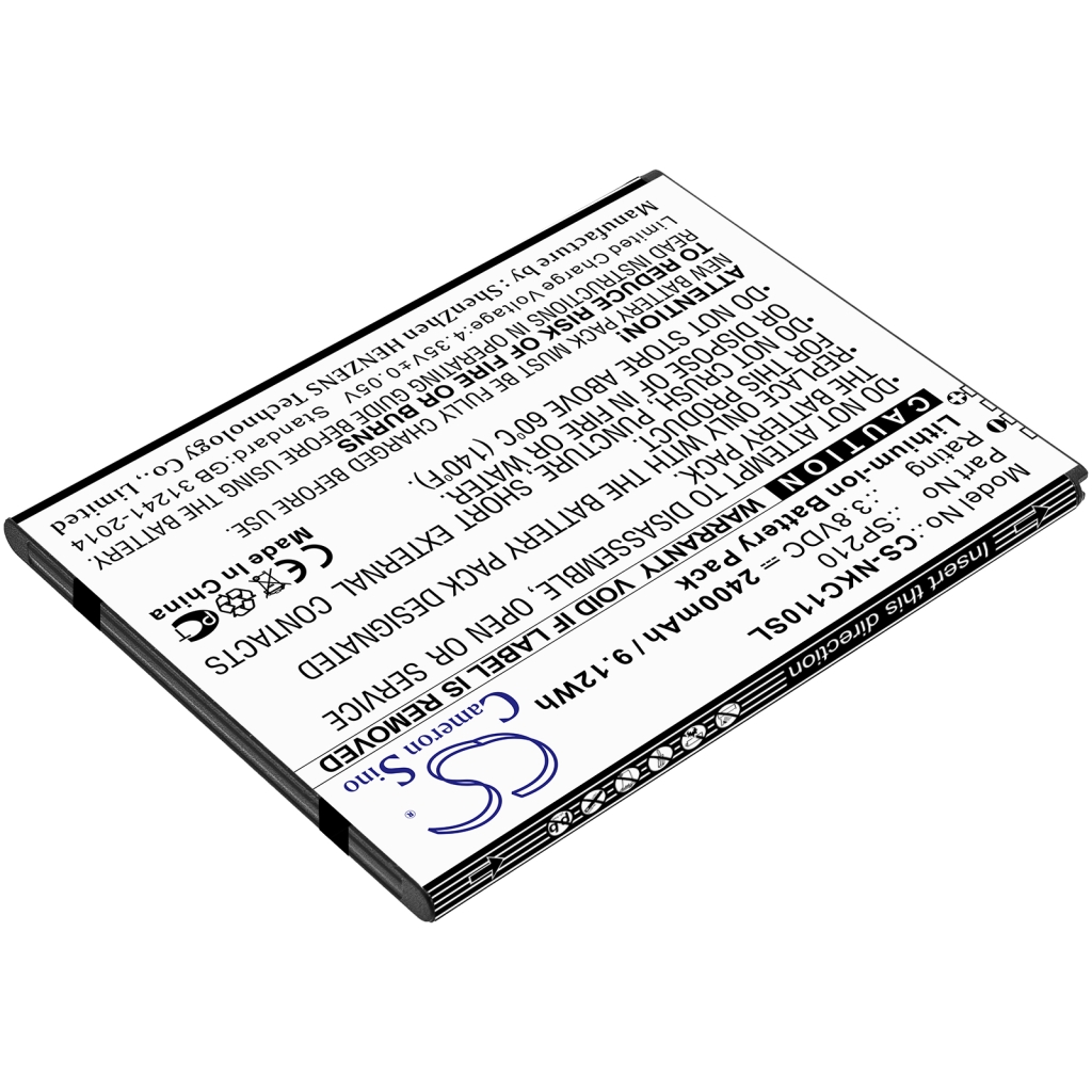 Remplacement de batterie compatible pour Nokia SP210