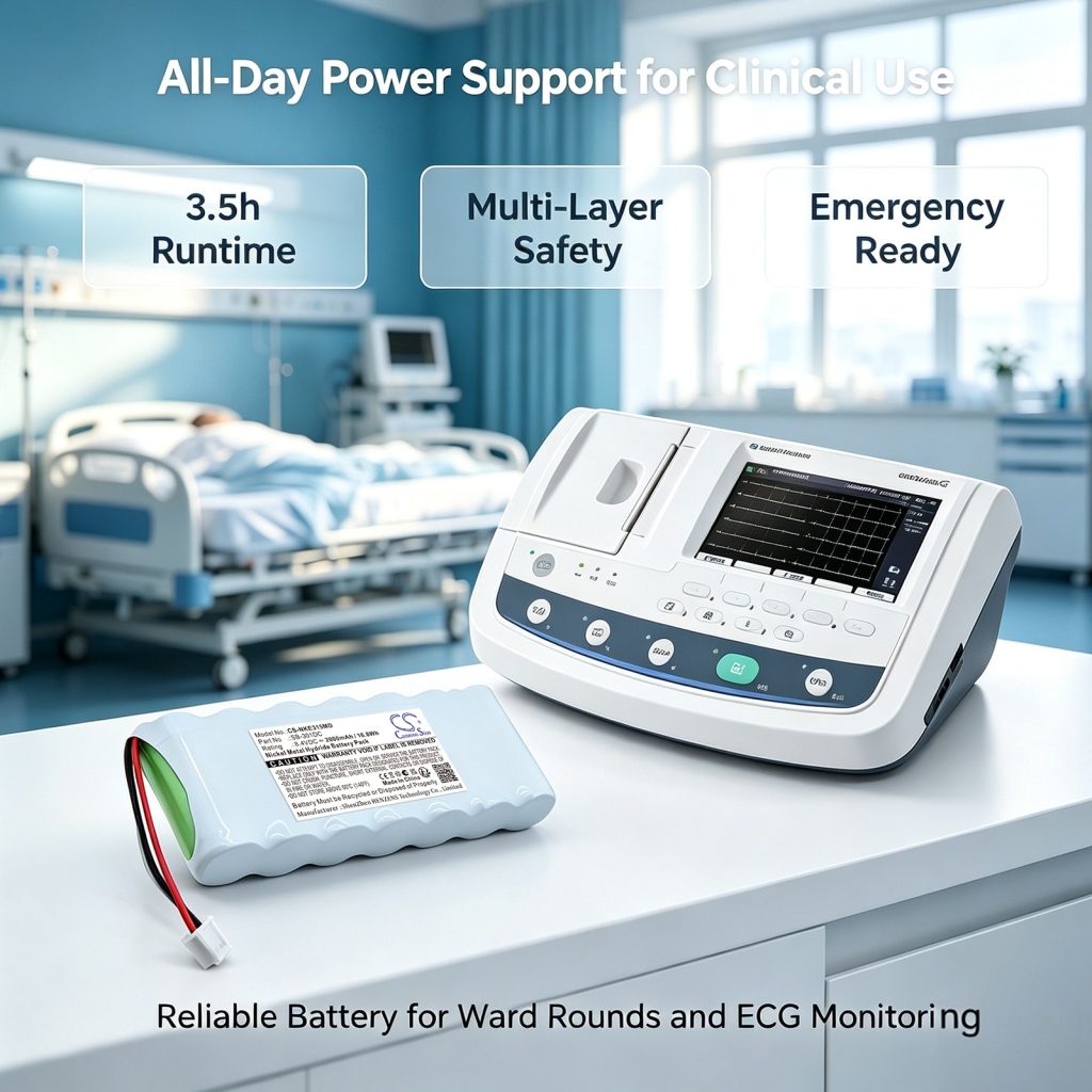 Batterie compatible avec Nihon Kohden CS-NKE315MD
