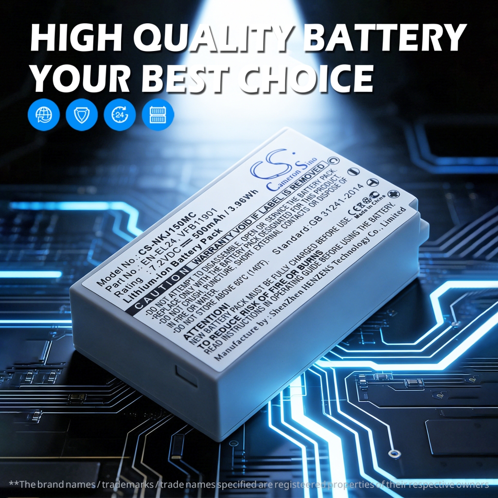 Battery compatible with Camera Battery