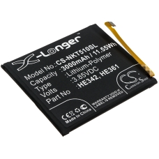 Remplacement de batterie compatible pour Nokia HE342,HE361