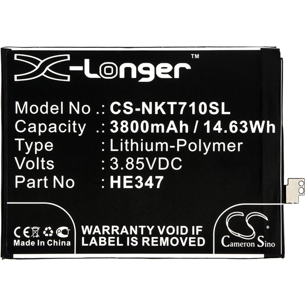 Batterie compatible avec Nokia CS-NKT710SL