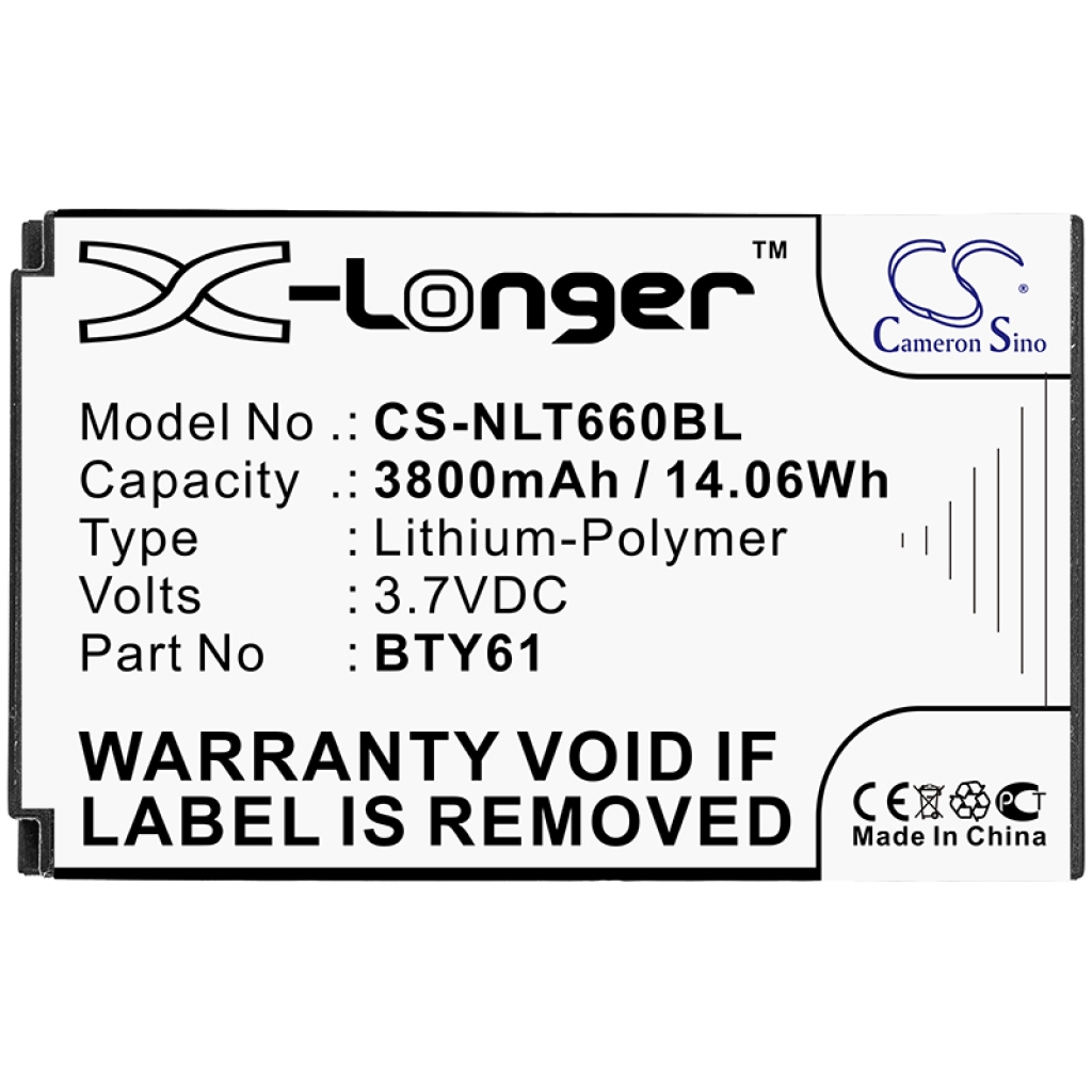 Batterie compatible avec Newland CS-NLT660BL