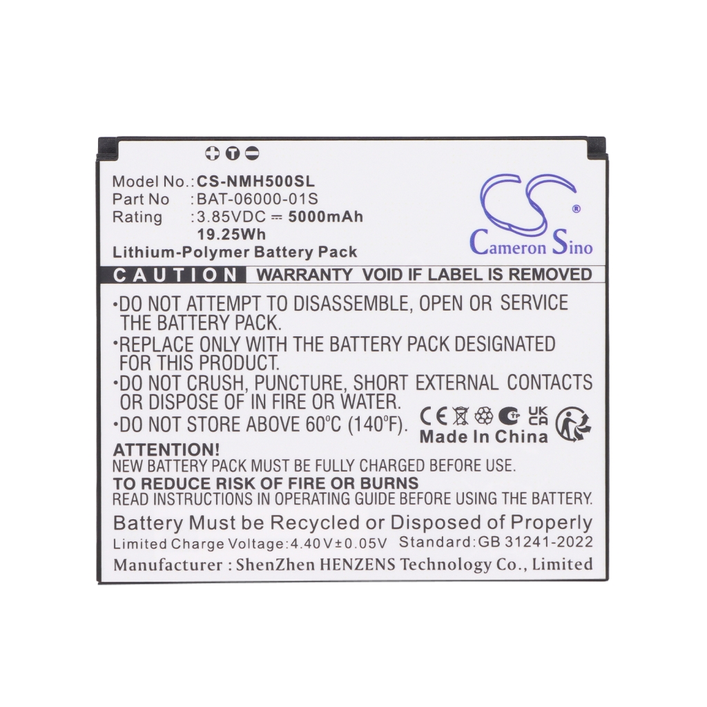 Batterie compatible avec Sonim CS-NMH500SL