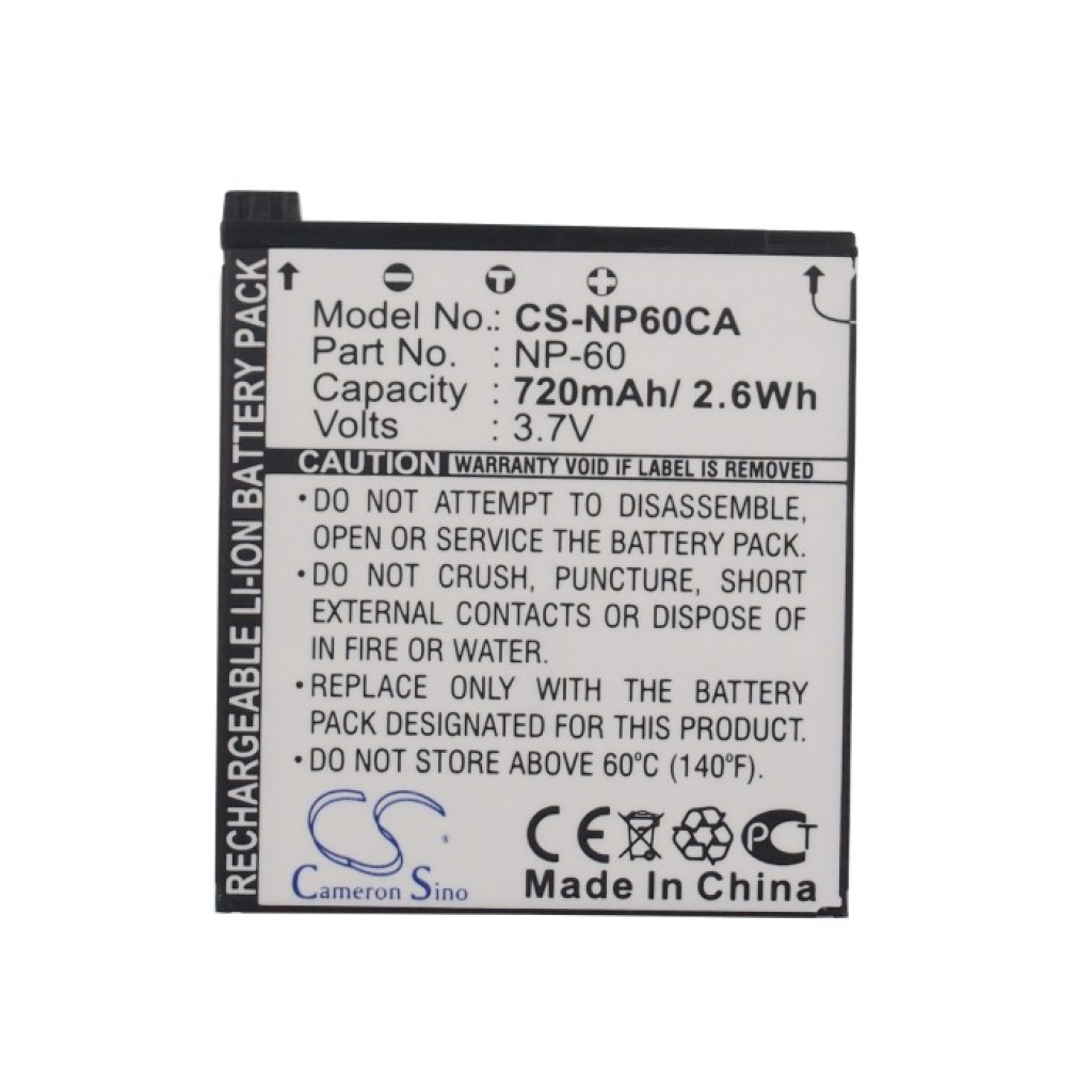 Camera Battery Digilife CS-NP60CA
