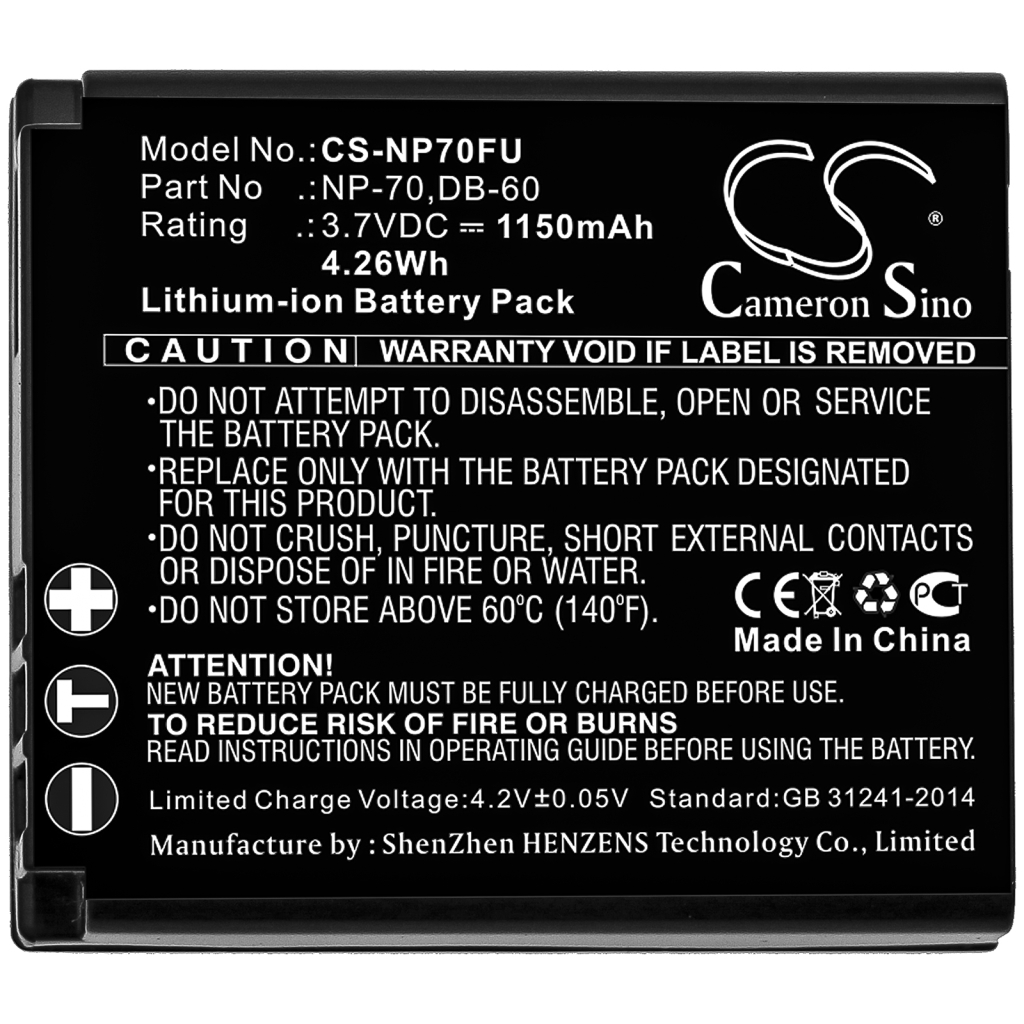 Camera Battery Panasonic Lumix DMC-LX1S-B