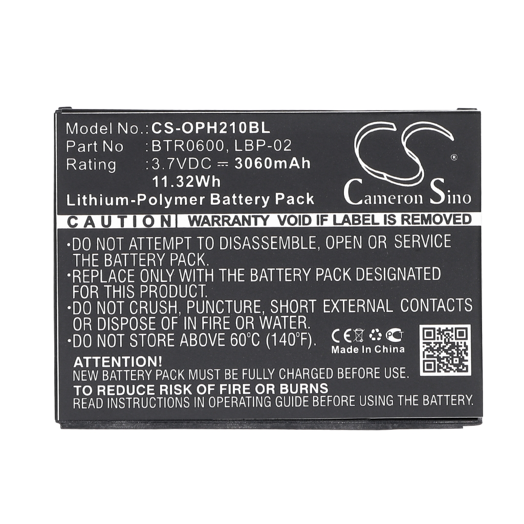 Batterie compatible avec Opticon CS-OPH210BL