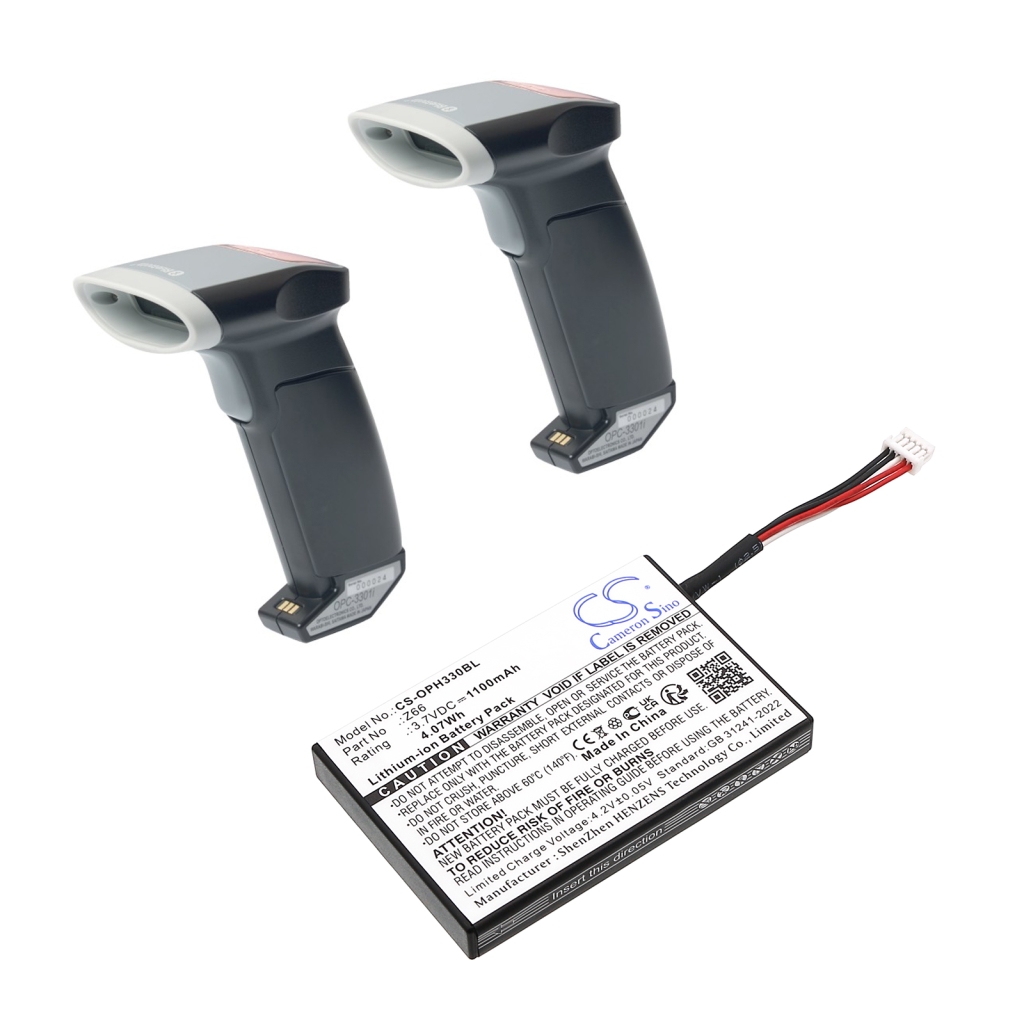 Code à barres, Scanner Batterie du scanner Opticon CS-OPH330BL