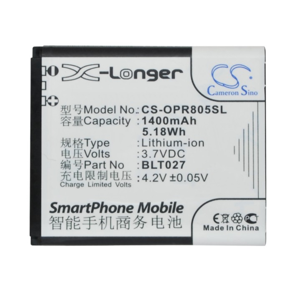 Batterie compatible avec OPPO CS-OPR805SL
