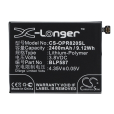 Remplacement de batterie compatible pour OPPO BLP587