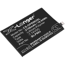 Remplacement de batterie compatible pour OPPO BLP863