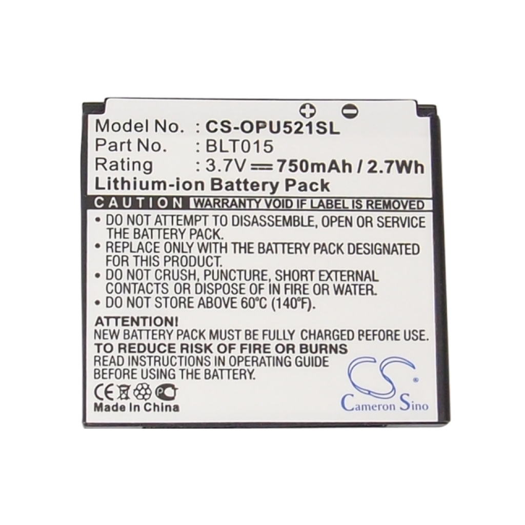 Batterie compatible avec OPPO CS-OPU521SL