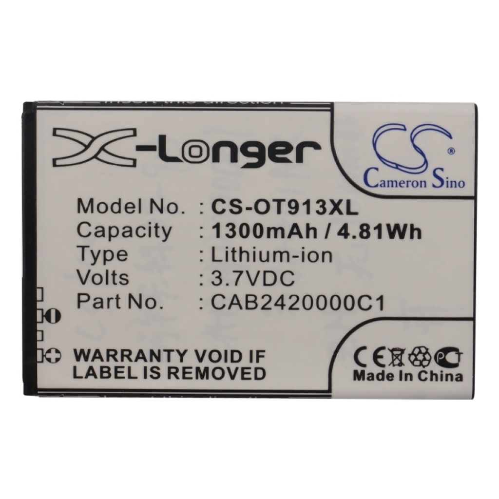 Batterie compatible avec Alcatel CS-OT913XL