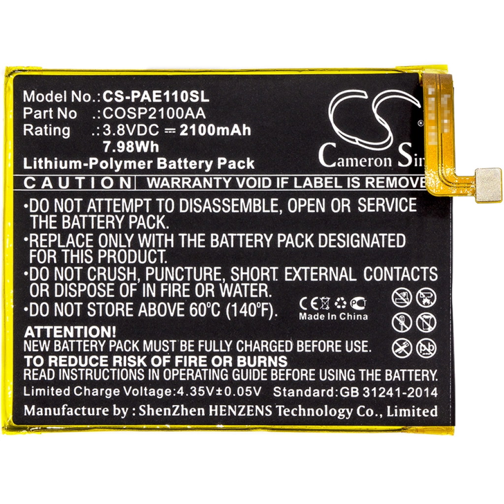 Batterie de téléphone portable Panasonic CS-PAE110SL