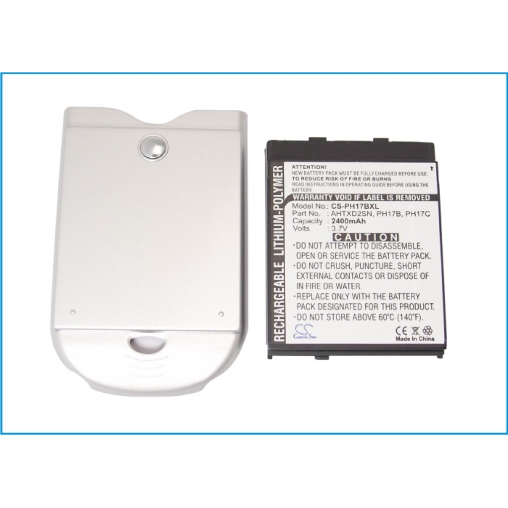 Batterie compatible avec Vodafone HTC AT&T O2 Orange T-Mobile DOPOD ERA i-Mate Krome MWG Qtek Telefonica Wallaby CS-PH17BXL