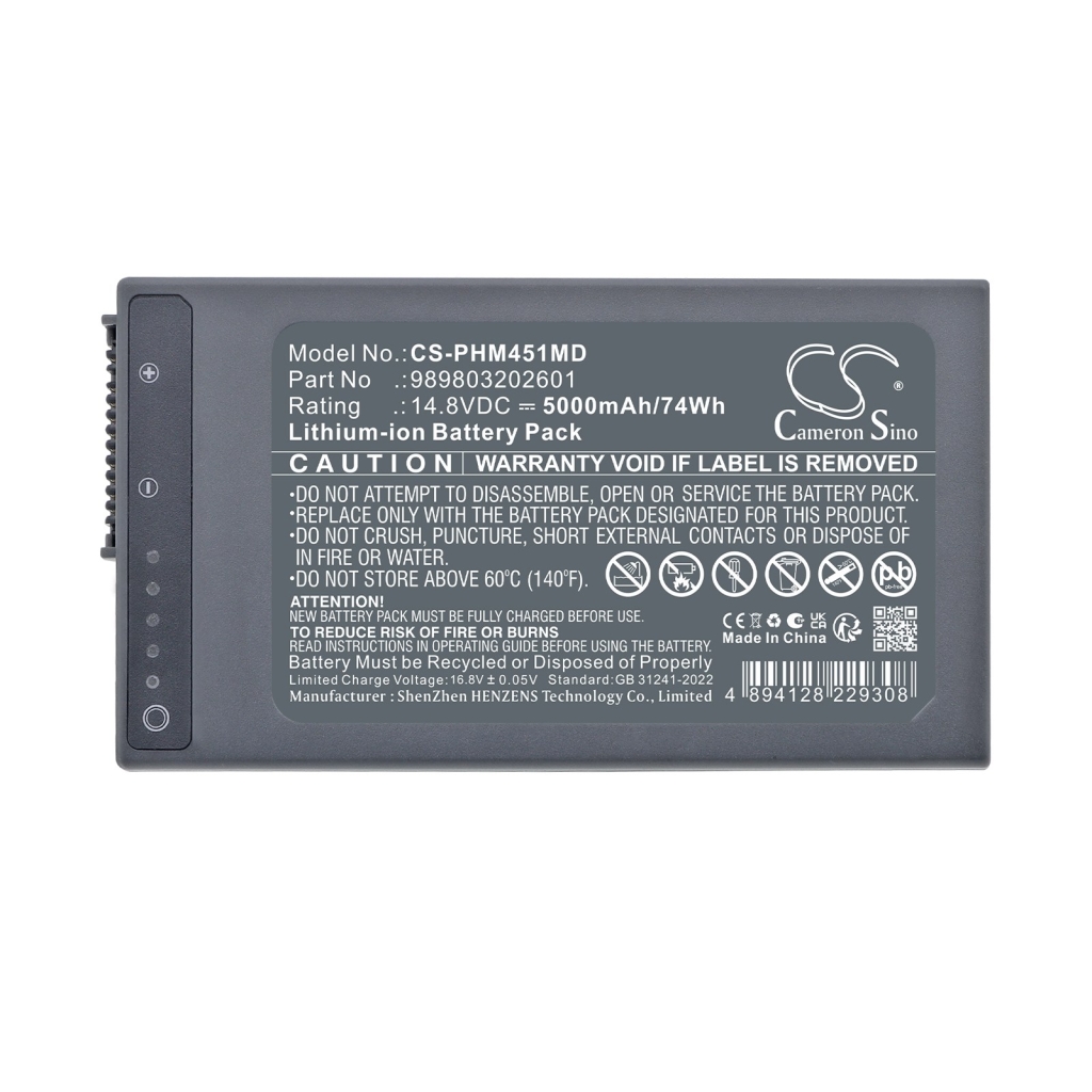 Batterie compatible avec Phillips CS-PHM451MD