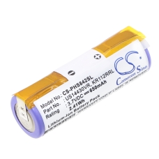Remplacement de batterie compatible pour Philips KR112RRL,US14430VR