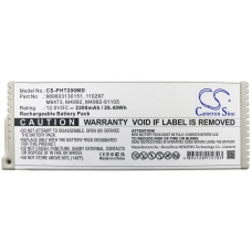 Remplacement de batterie compatible pour Philips 110297,989803130151,M4992,M4992-61105,M6473