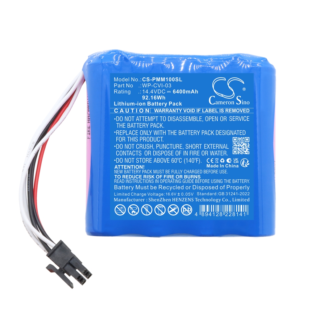 Batterie compatible avec Particle measuring systems CS-PMM100SL