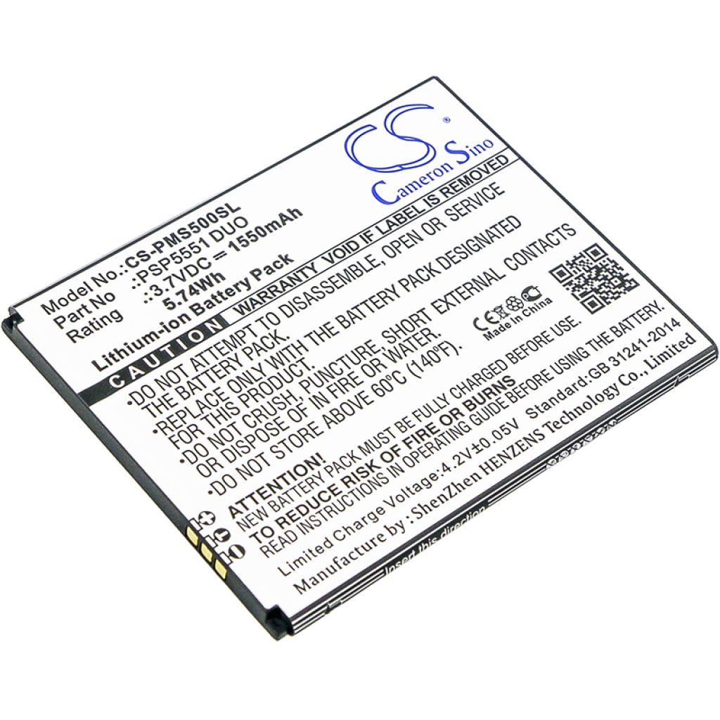 Batterie compatible avec Prestigio CS-PMS500SL