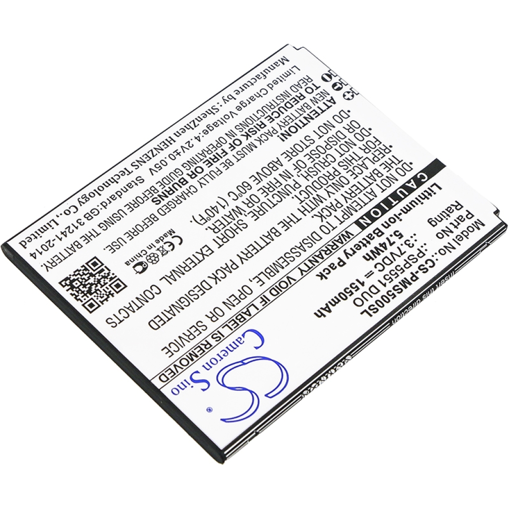 Batterie compatible avec Prestigio CS-PMS500SL