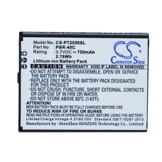 Remplacement de batterie compatible pour Pantech PBR-40C