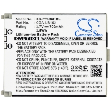 Remplacement de batterie compatible pour Panasonic CGA-LB102