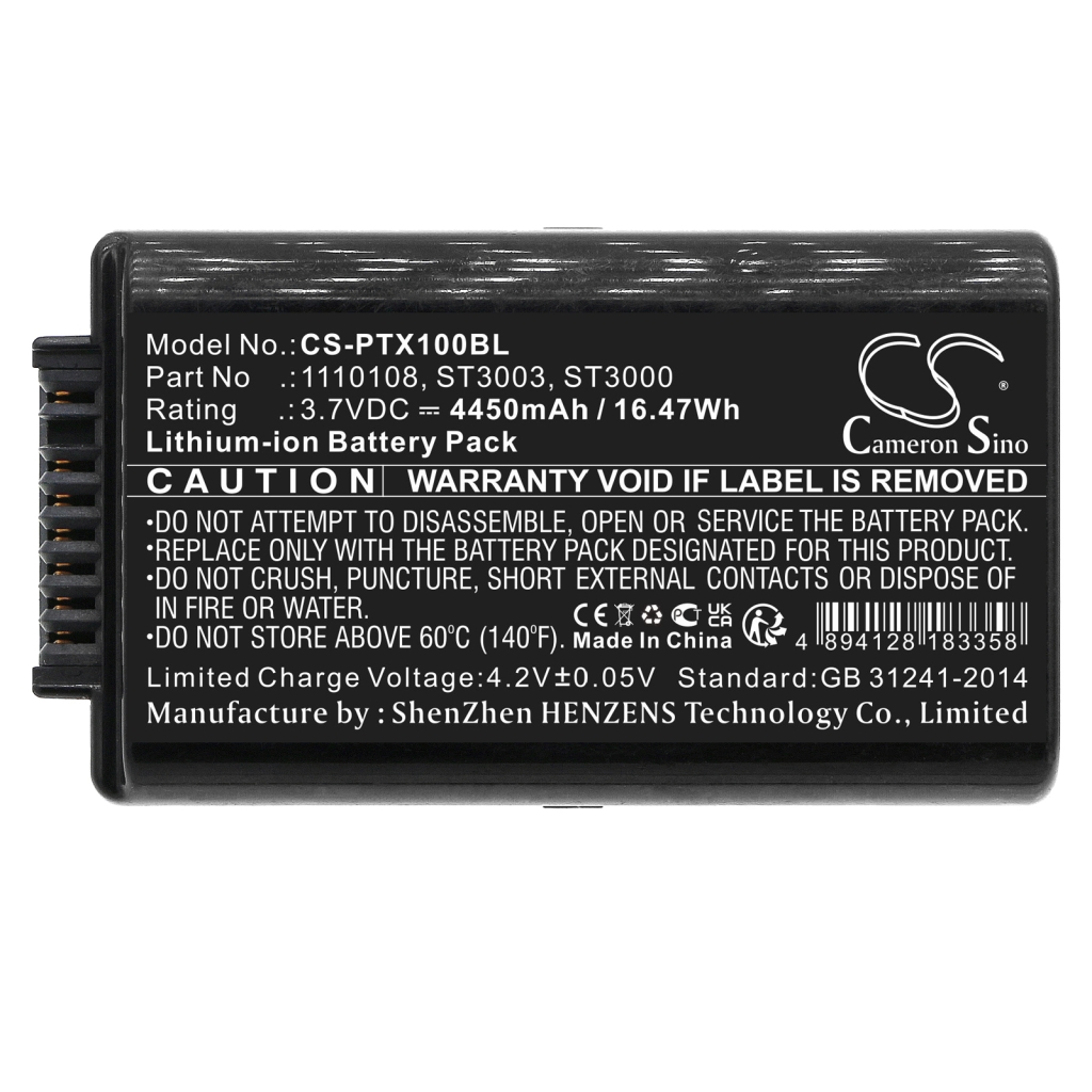 Batterie compatible avec PSION Zebra CS-PTX100BL