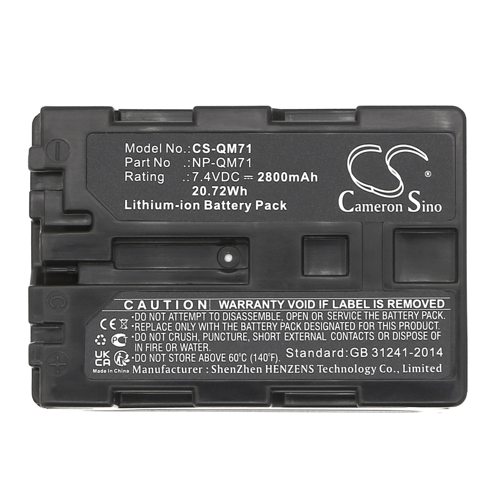 Batterie de l'appareil photo Sony CS-QM71
