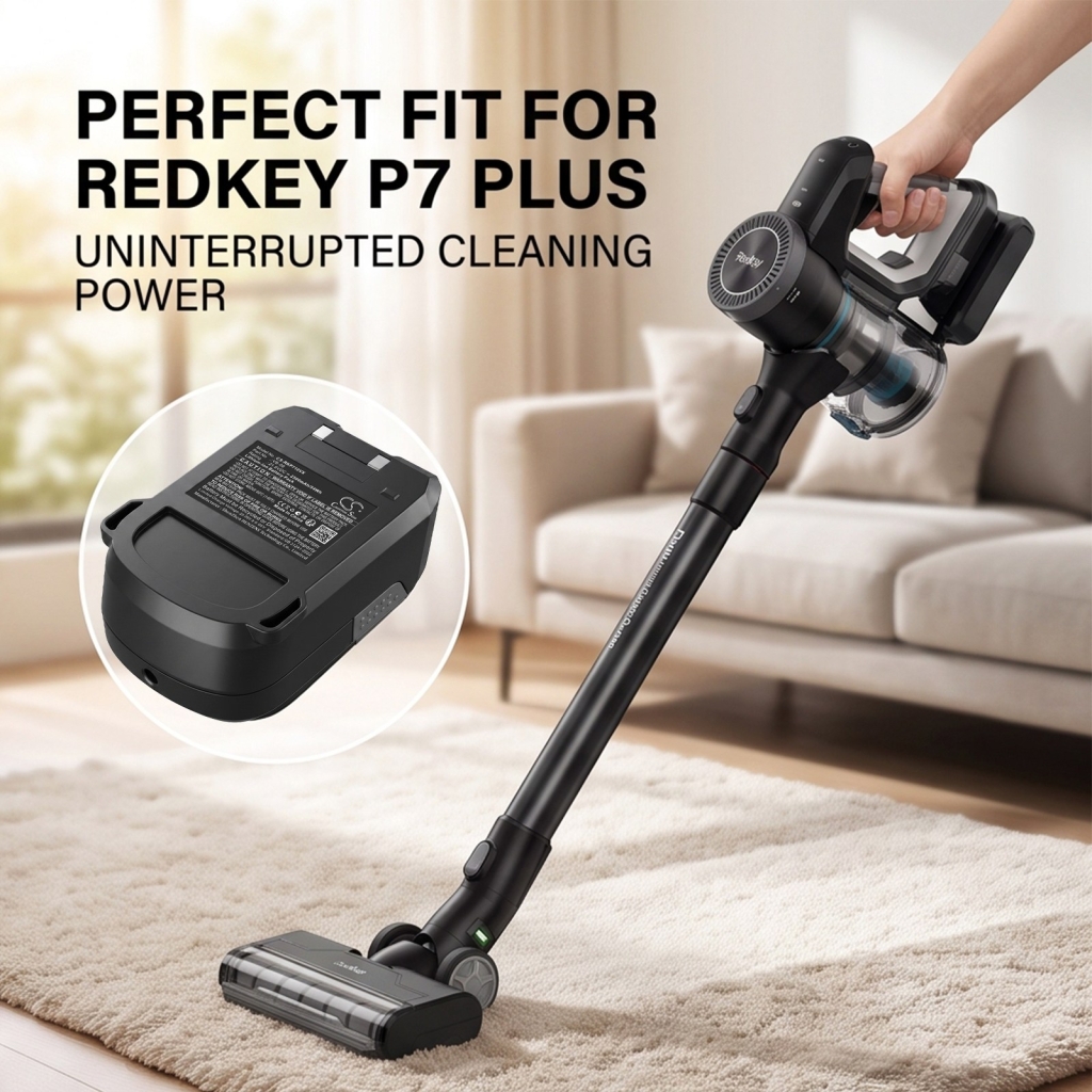Batteries compatible avec Redkey P7 Plus Plus Handheld Cordless Vacuum Cleaner CS-RKP710VX