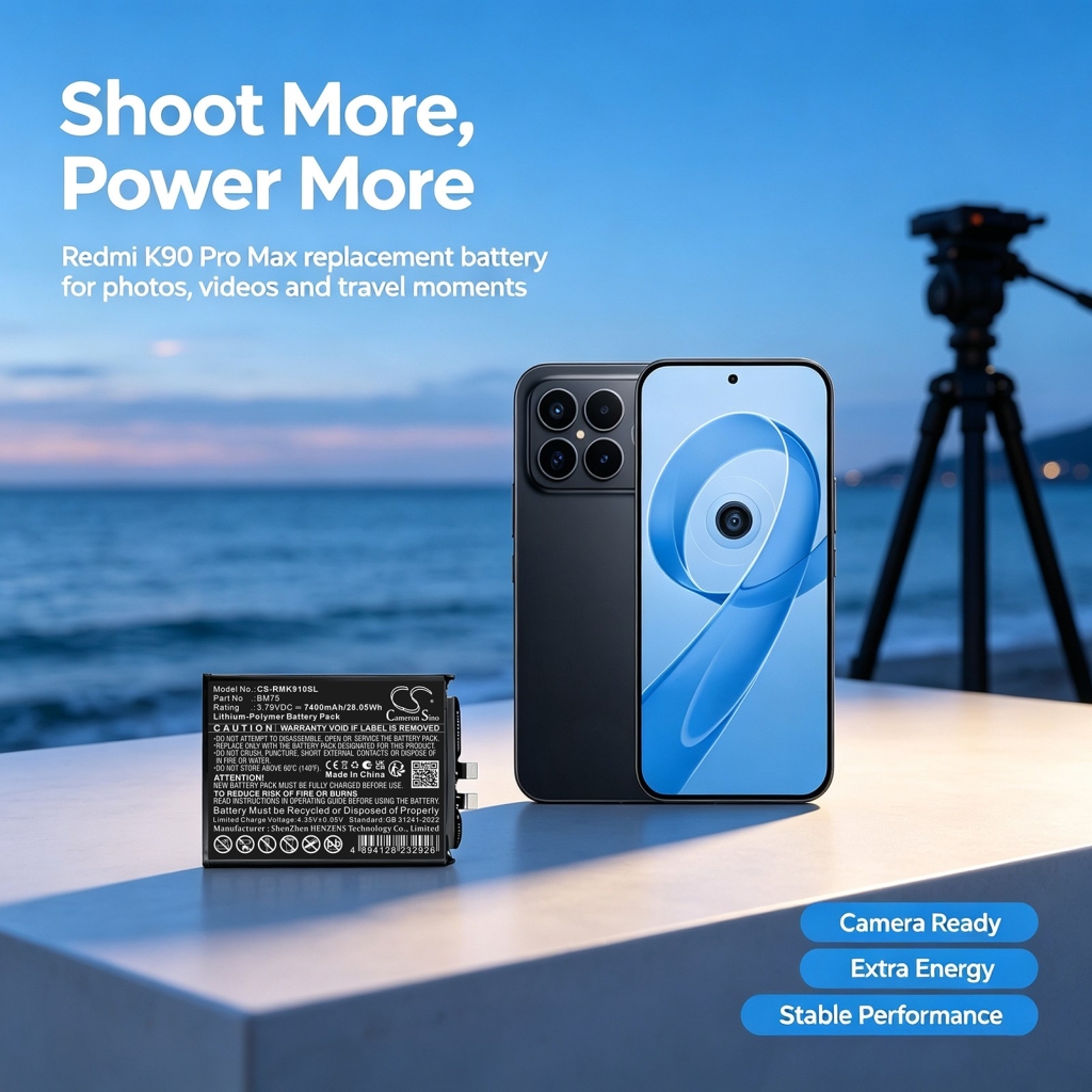 Batteries compatible avec Redmi K90 Pro Max CS-RMK910SL