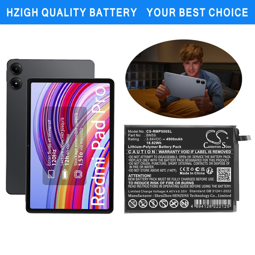 Remplacement de batterie compatible pour Redmi BN5S