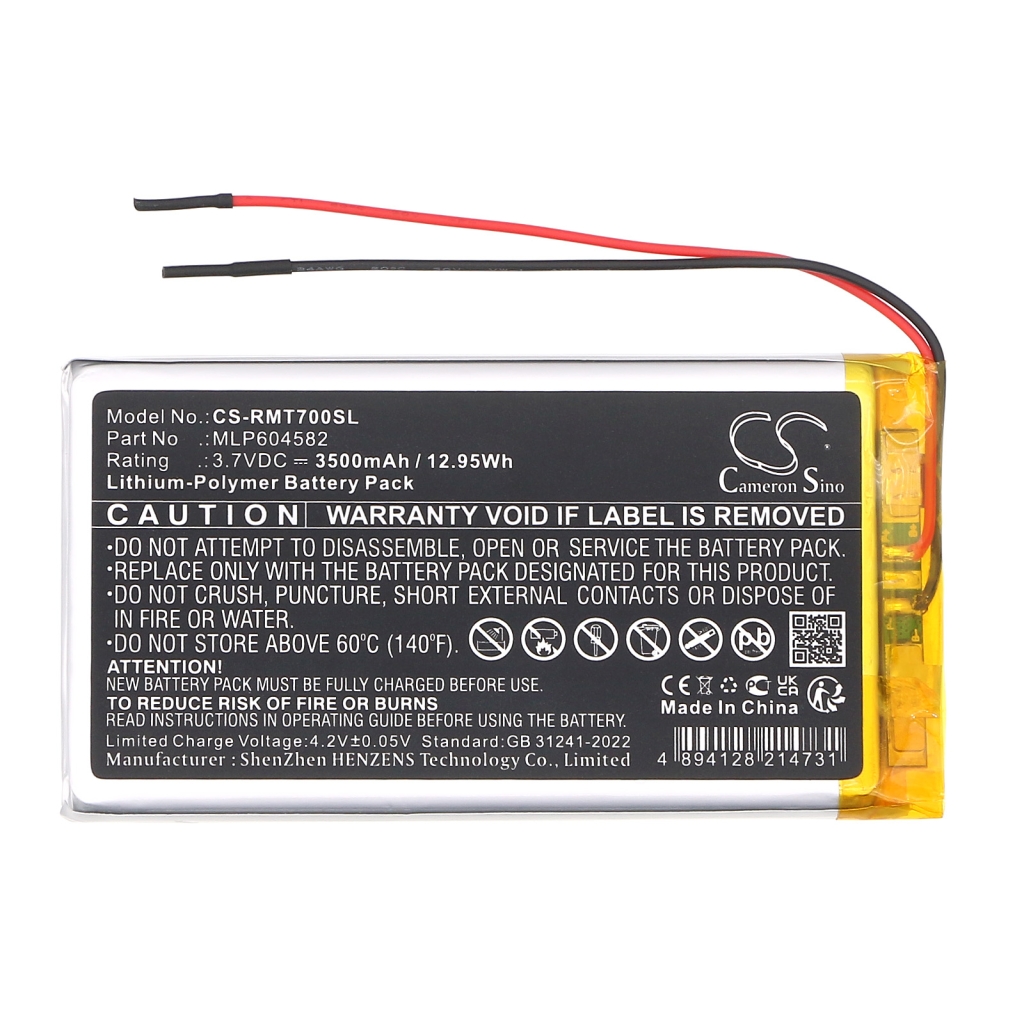 GPS, Batterie de navigation Rand mcnally CS-RMT700SL
