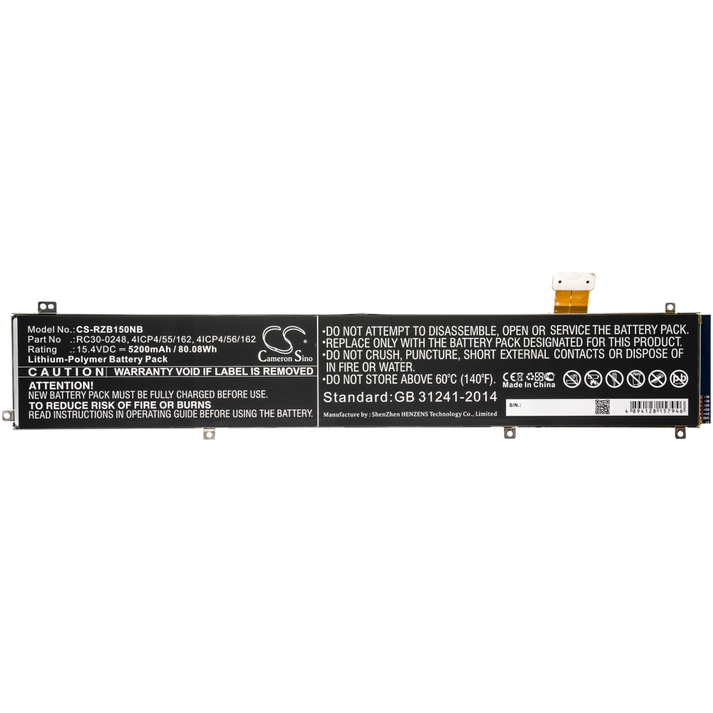 Batterie pour ordinateur portable Razer CS-RZB150NB