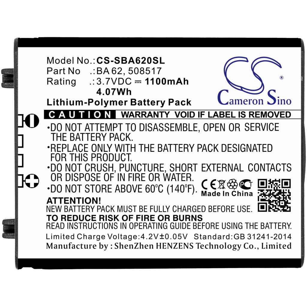 Batterie de casque d'écoute sans fil Sennheiser CS-SBA620SL