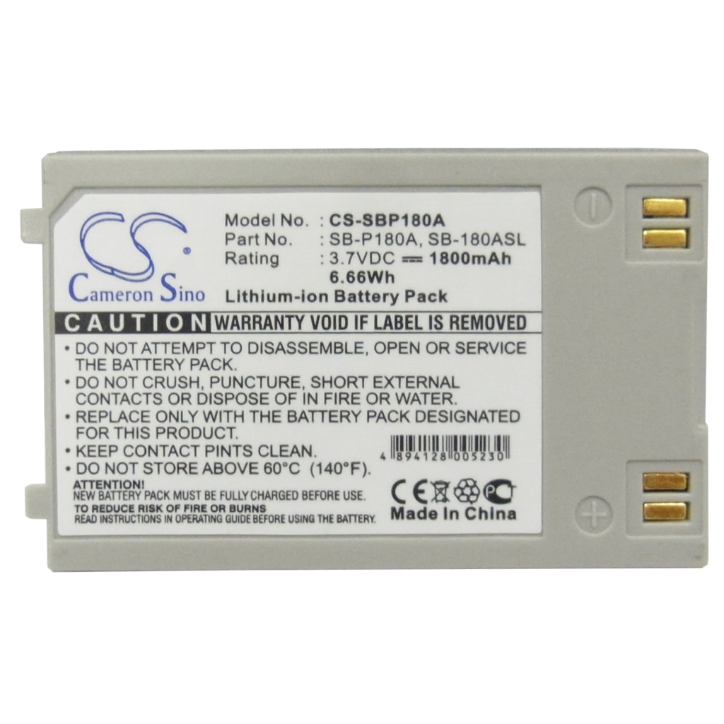 Batterie de l'appareil photo Samsung CS-SBP180A