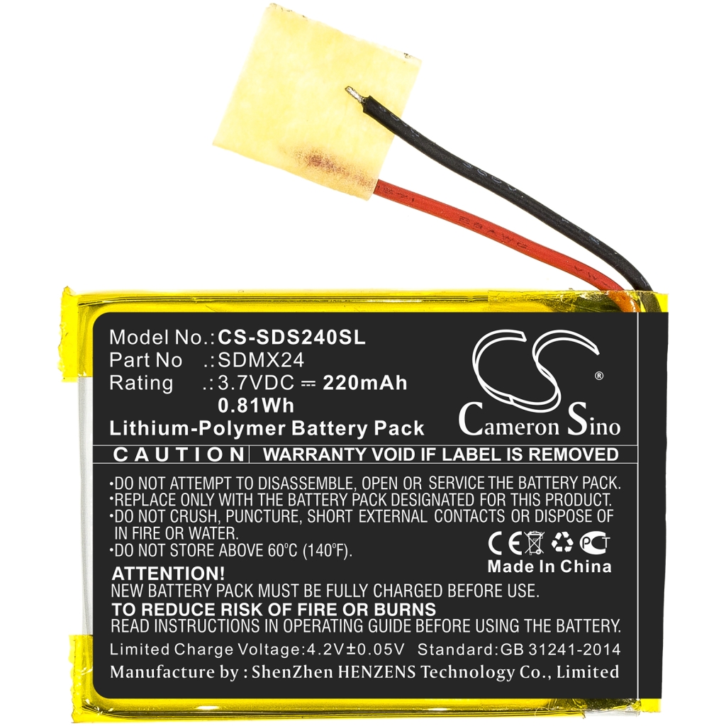 MP3, MP4, MP4, PMP Batterie SanDisk CS-SDS240SL