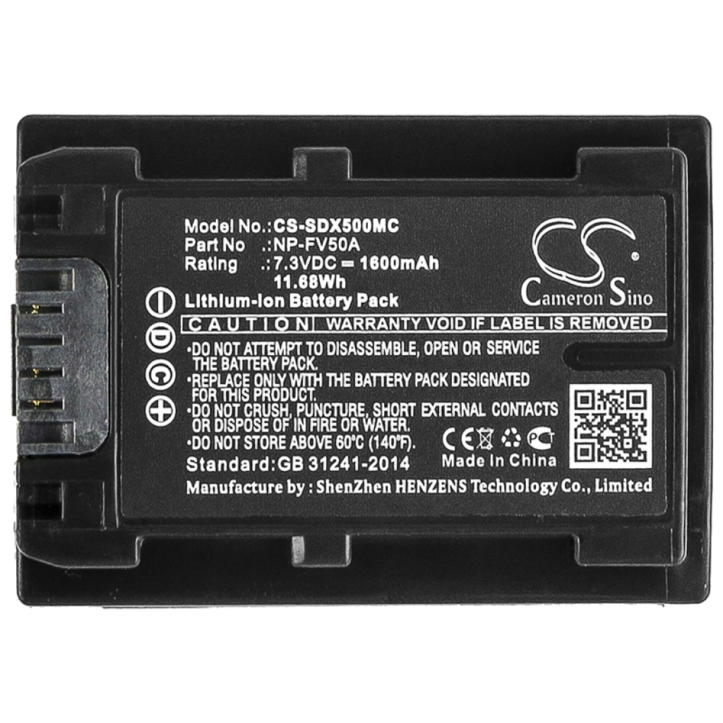 Camera Battery Sony HDR-CX450