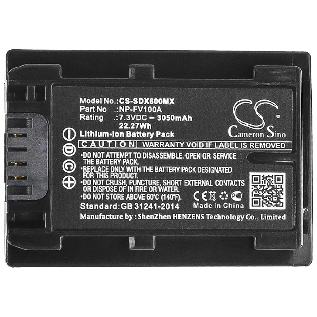 Camera Battery Sony HDR-CX450