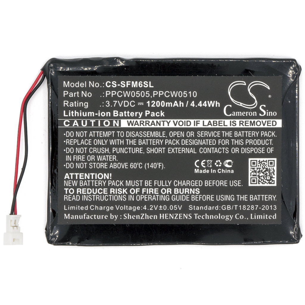 MP3, MP4, MP4, PMP Batterie i-Audio CS-SFM6SL