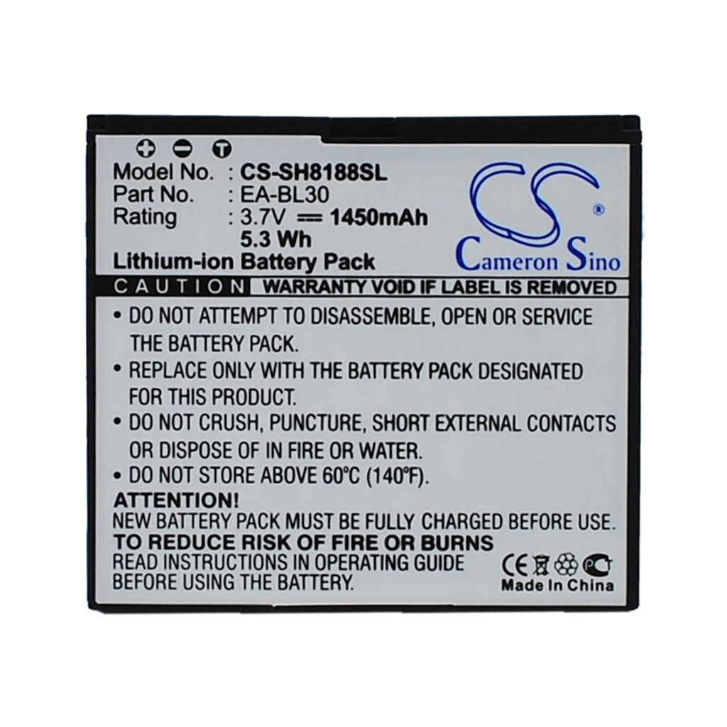 Batterie de téléphone portable Sharp CS-SH8188SL