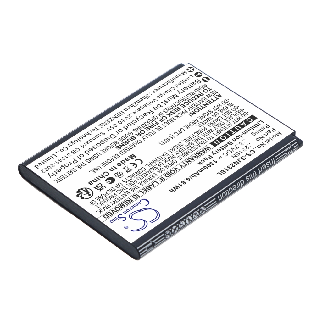 Batteries compatible avec SPC Jasper 2 4G 2316N 2327N CS-SJN231SL
