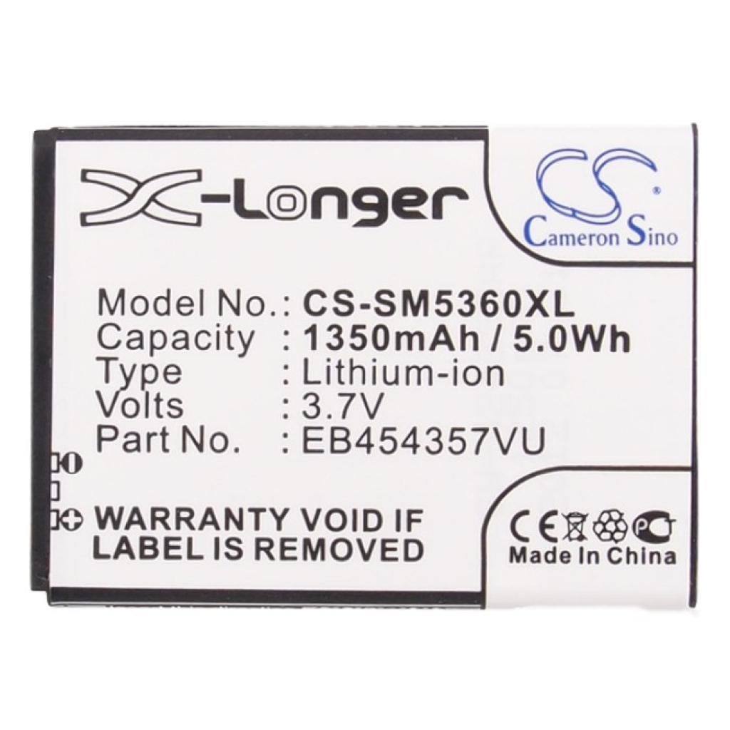Batterie de téléphone portable Samsung GT-S3350CWAXEU