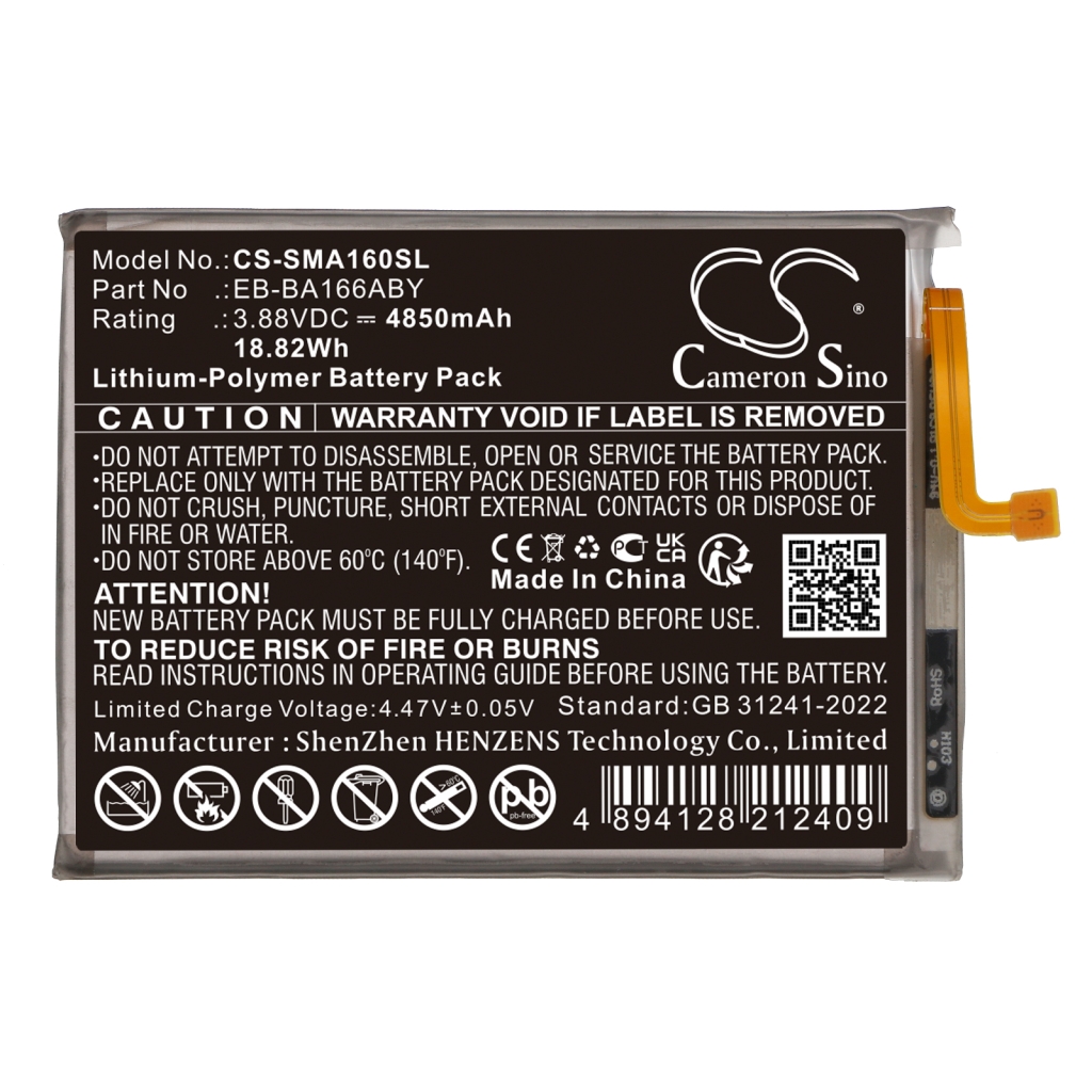 Batterie de téléphone portable Samsung CS-SMA160SL