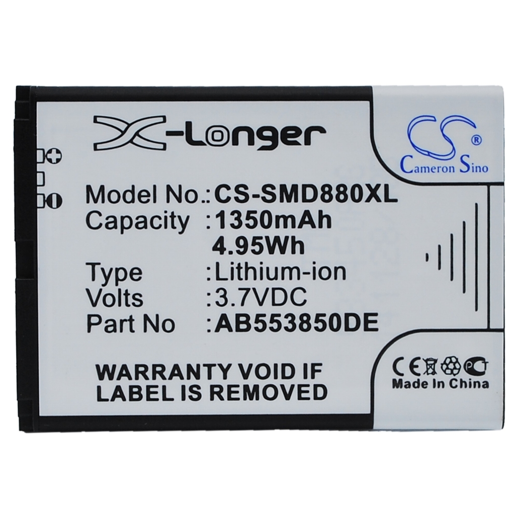 Batterie compatible avec Samsung CS-SMD880XL