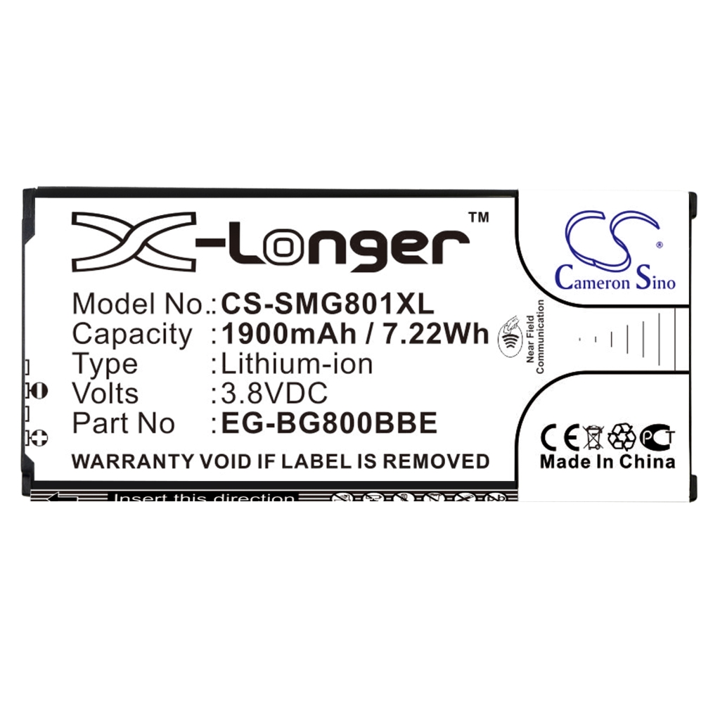Batterie de téléphone portable Samsung SM-G800R4
