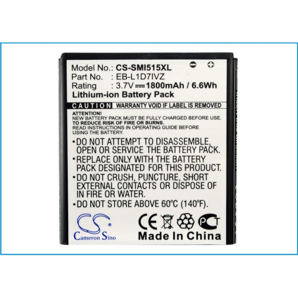 Batteries Remplace EB-L1D7IVZBSTD
