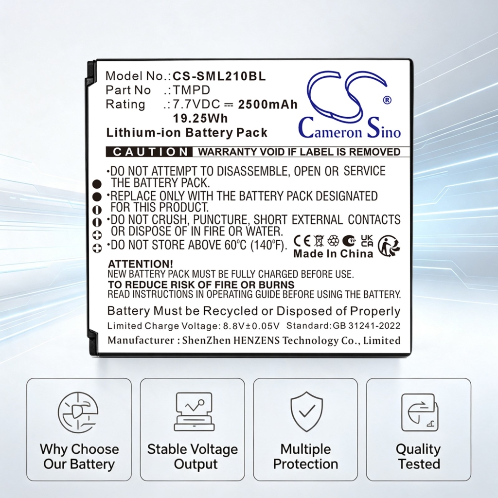Batterie compatible avec Sunmi CS-SML210BL
